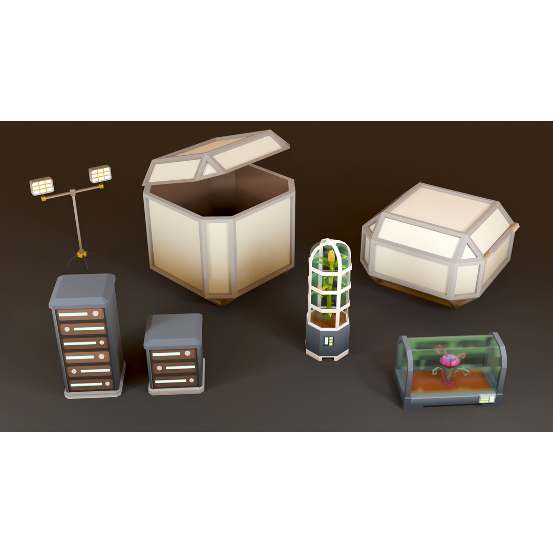 Mars Colony 3D Model – Low Poly Asset Pack for Games and Animation - View 20