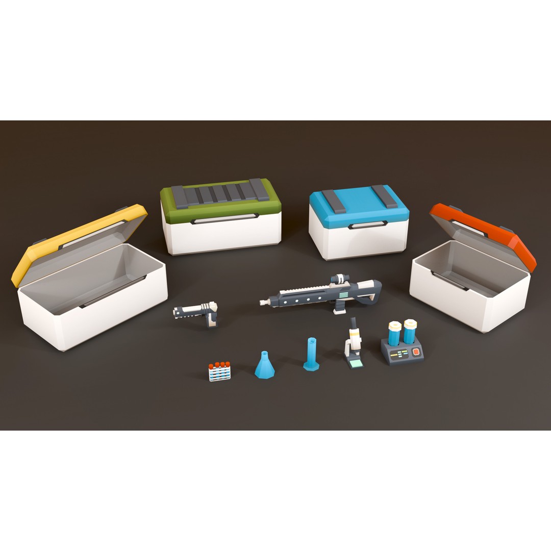 Mars Colony 3D Model – Low Poly Asset Pack for Games and Animation - View 21