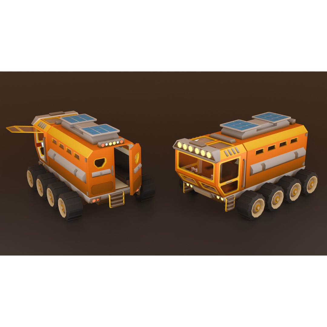 Mars Colony 3D Model – Low Poly Asset Pack for Games and Animation - View 22