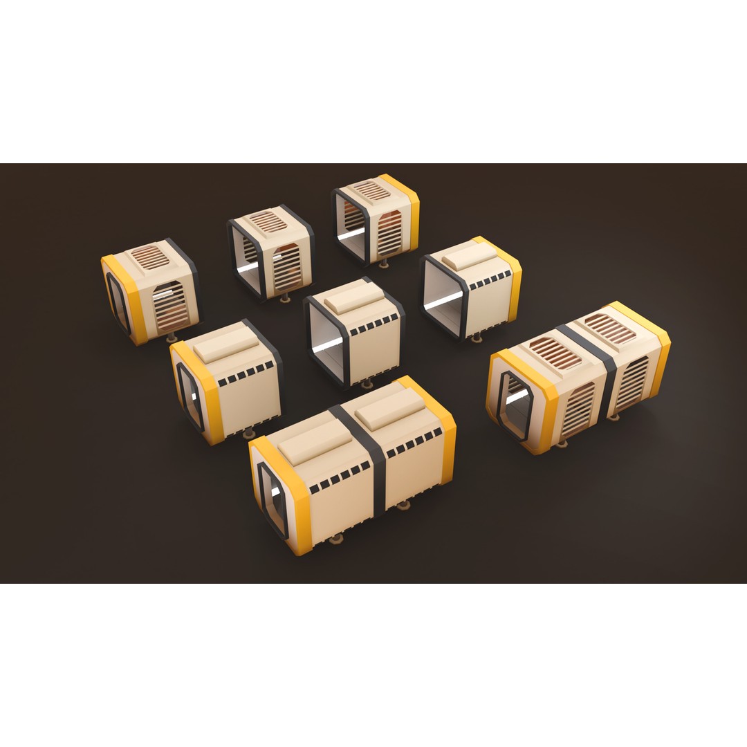 Mars Colony 3D Model – Low Poly Asset Pack for Games and Animation - View 26