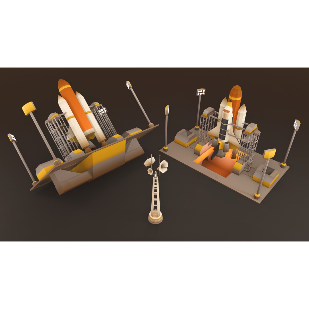 Mars Colony 3D Model – Low Poly Asset Pack for Games and Animation - View 27