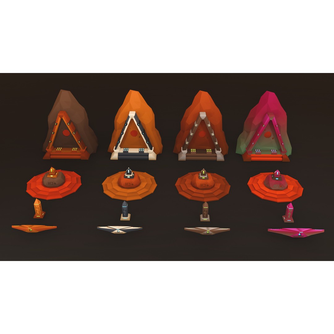 Mars Colony 3D Model – Low Poly Asset Pack for Games and Animation - View 28