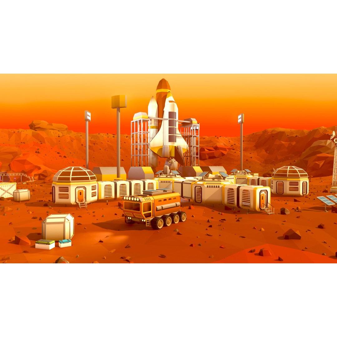 Mars Colony 3D Model – Low Poly Asset Pack for Games and Animation - View 3