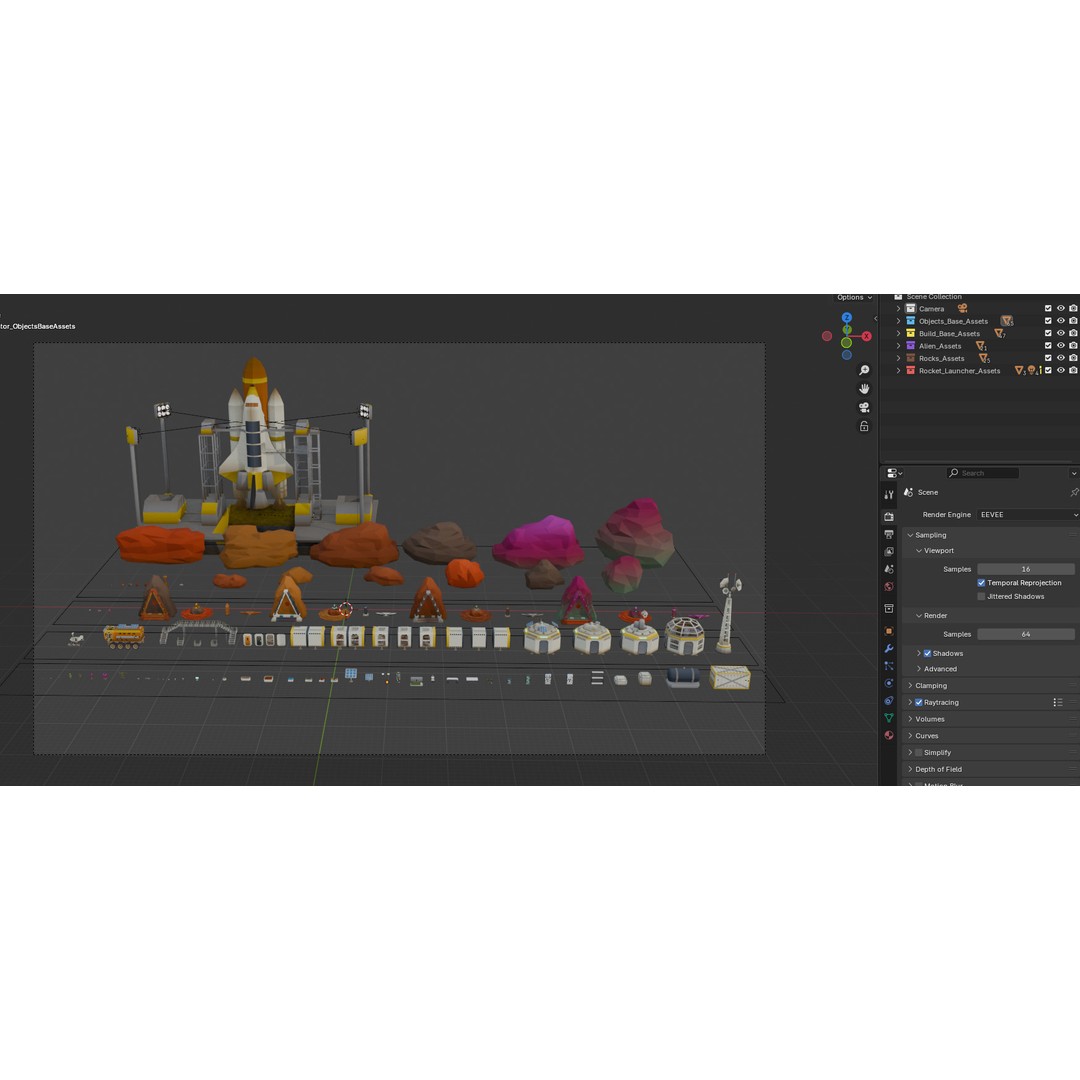 Mars Colony 3D Model – Low Poly Asset Pack for Games and Animation - View 33
