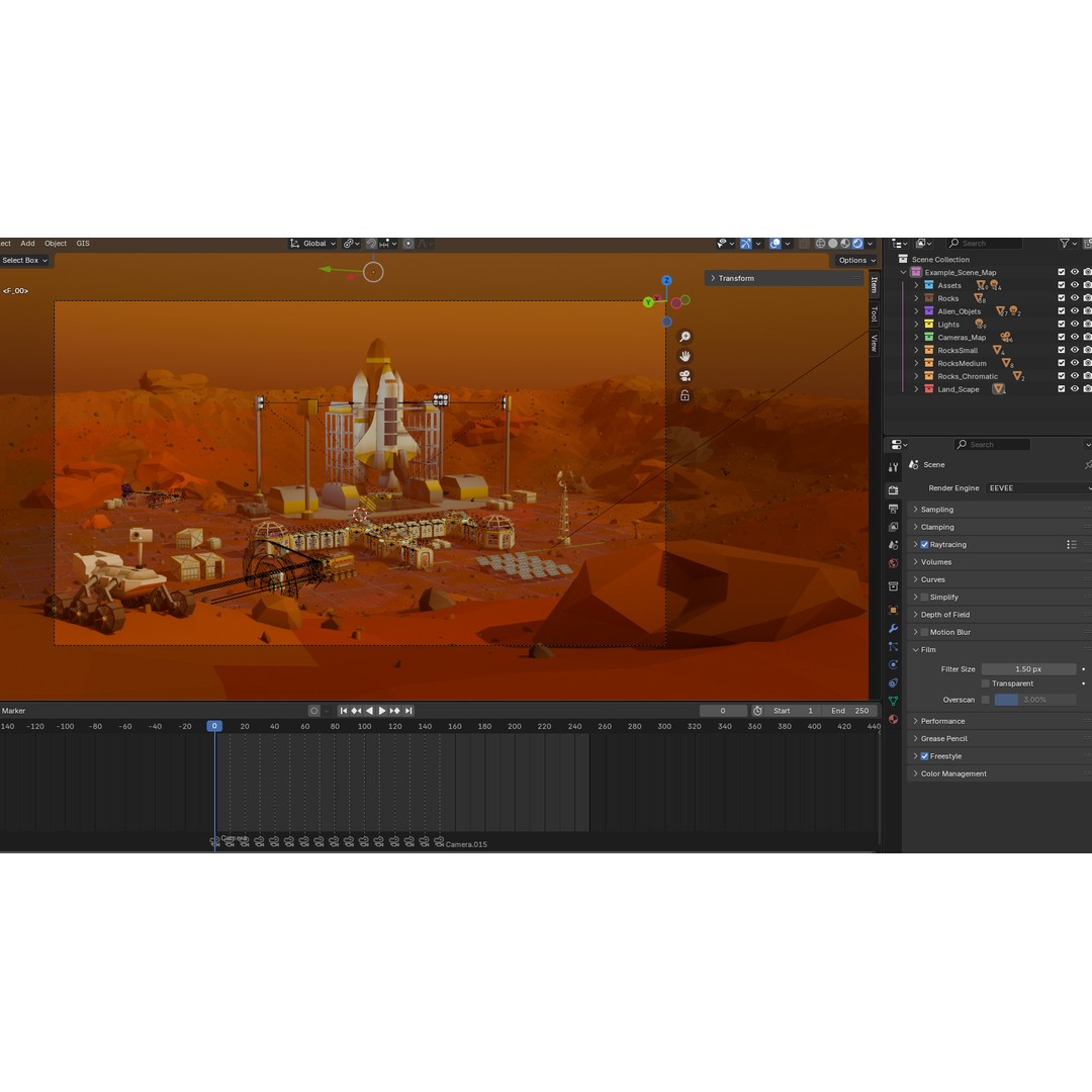 Mars Colony 3D Model – Low Poly Asset Pack for Games and Animation - View 34