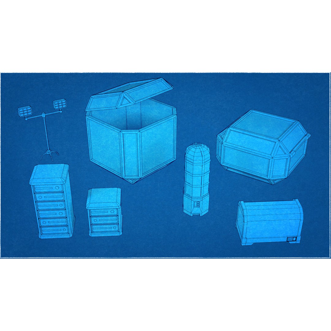 Mars Colony 3D Model – Low Poly Asset Pack for Games and Animation - View 37