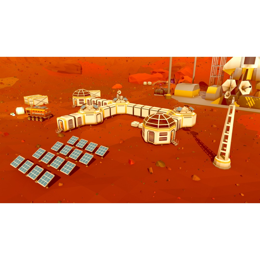 Mars Colony 3D Model – Low Poly Asset Pack for Games and Animation - View 4