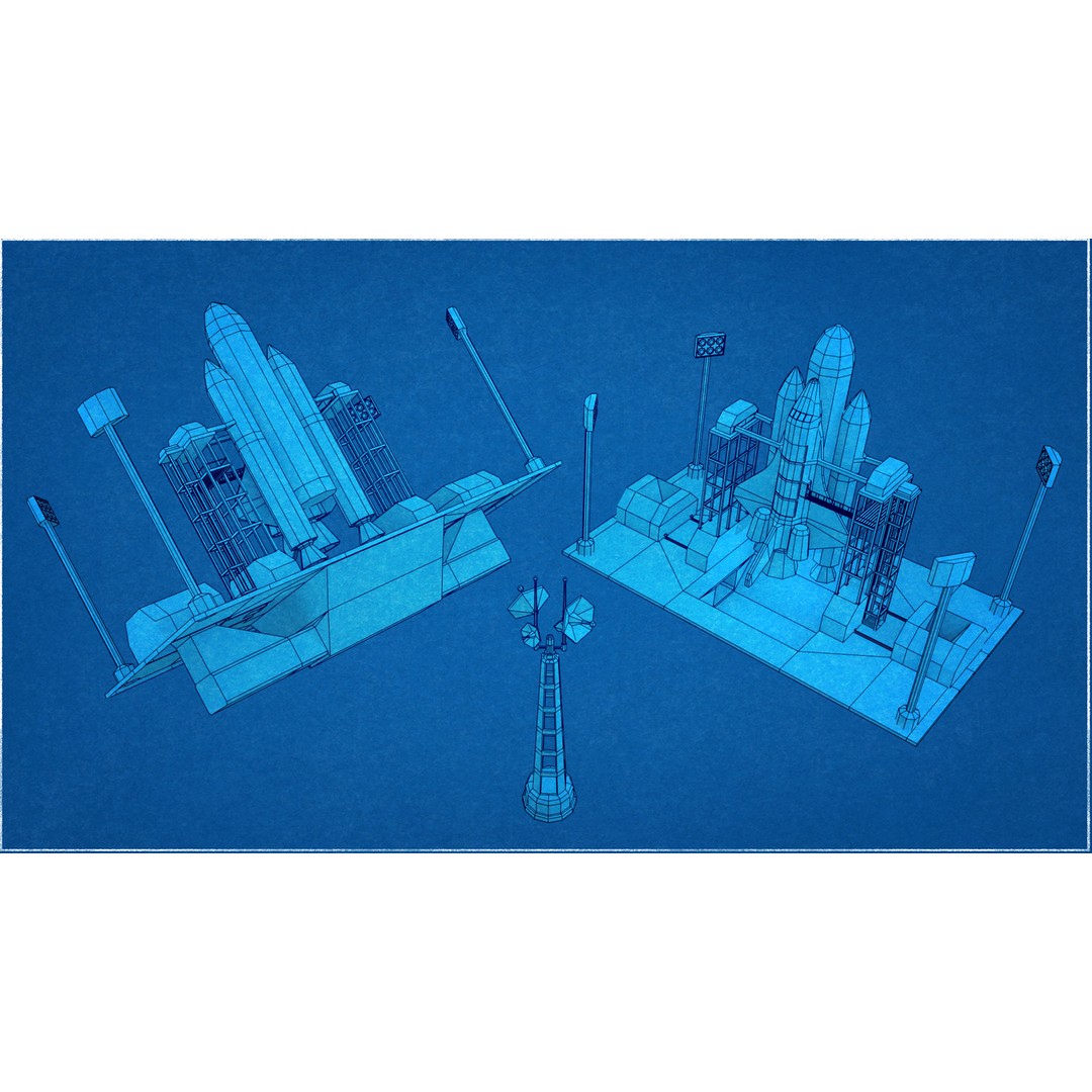 Mars Colony 3D Model – Low Poly Asset Pack for Games and Animation - View 44