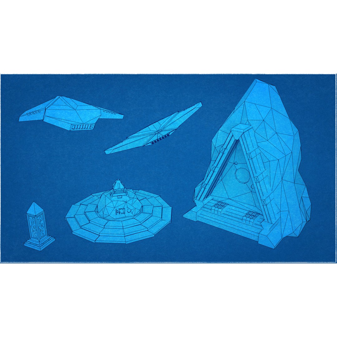 Mars Colony 3D Model – Low Poly Asset Pack for Games and Animation - View 45