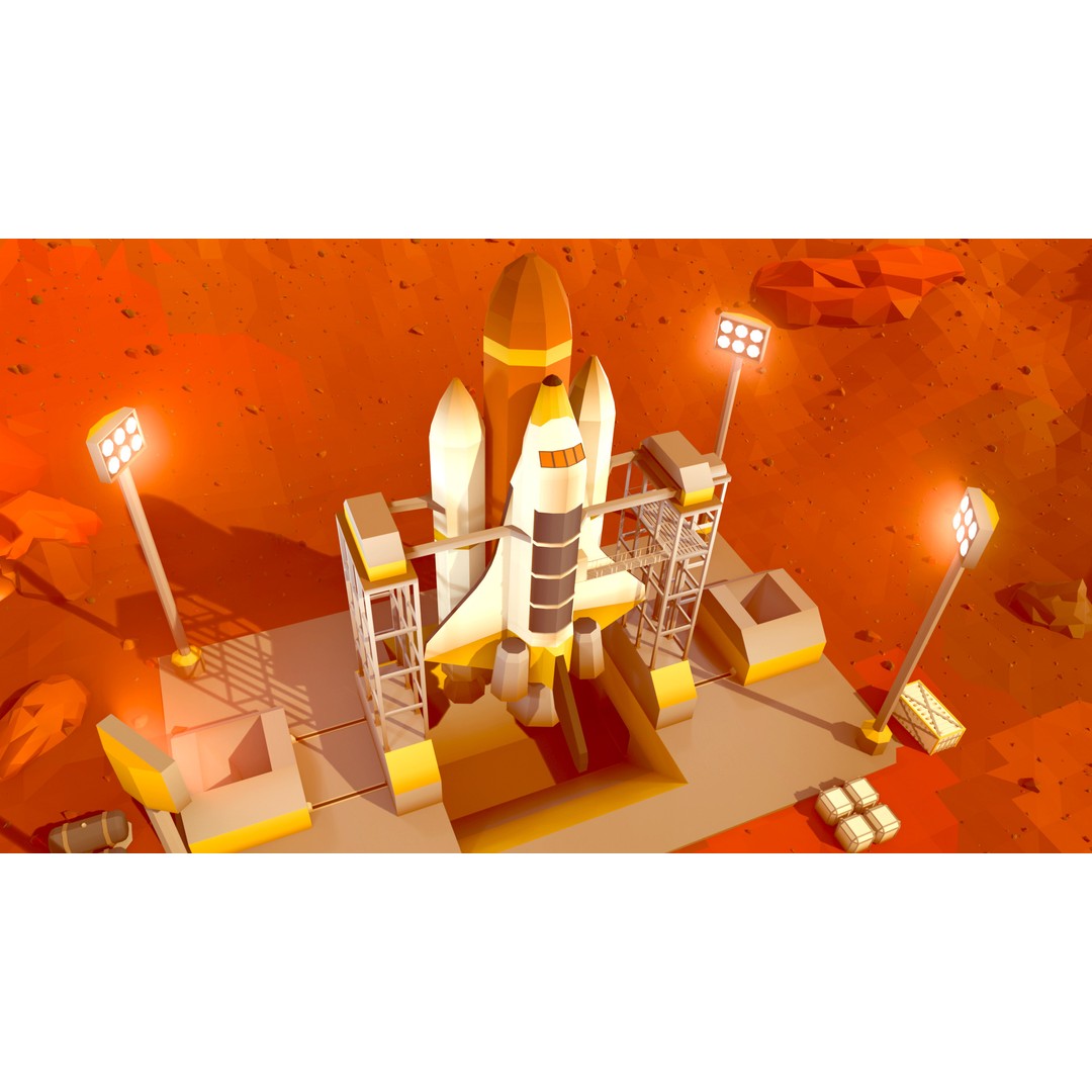 Mars Colony 3D Model – Low Poly Asset Pack for Games and Animation - View 5
