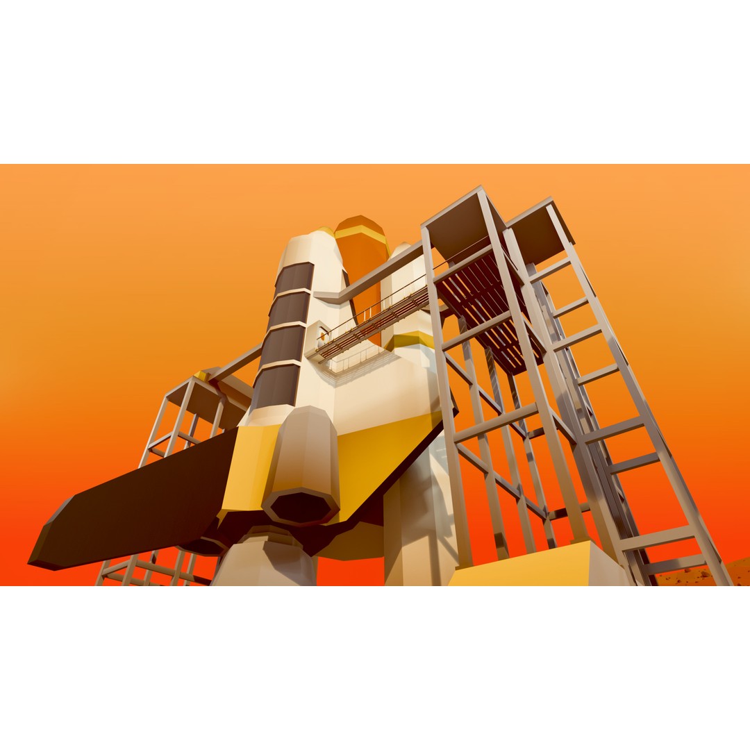 Mars Colony 3D Model – Low Poly Asset Pack for Games and Animation - View 7