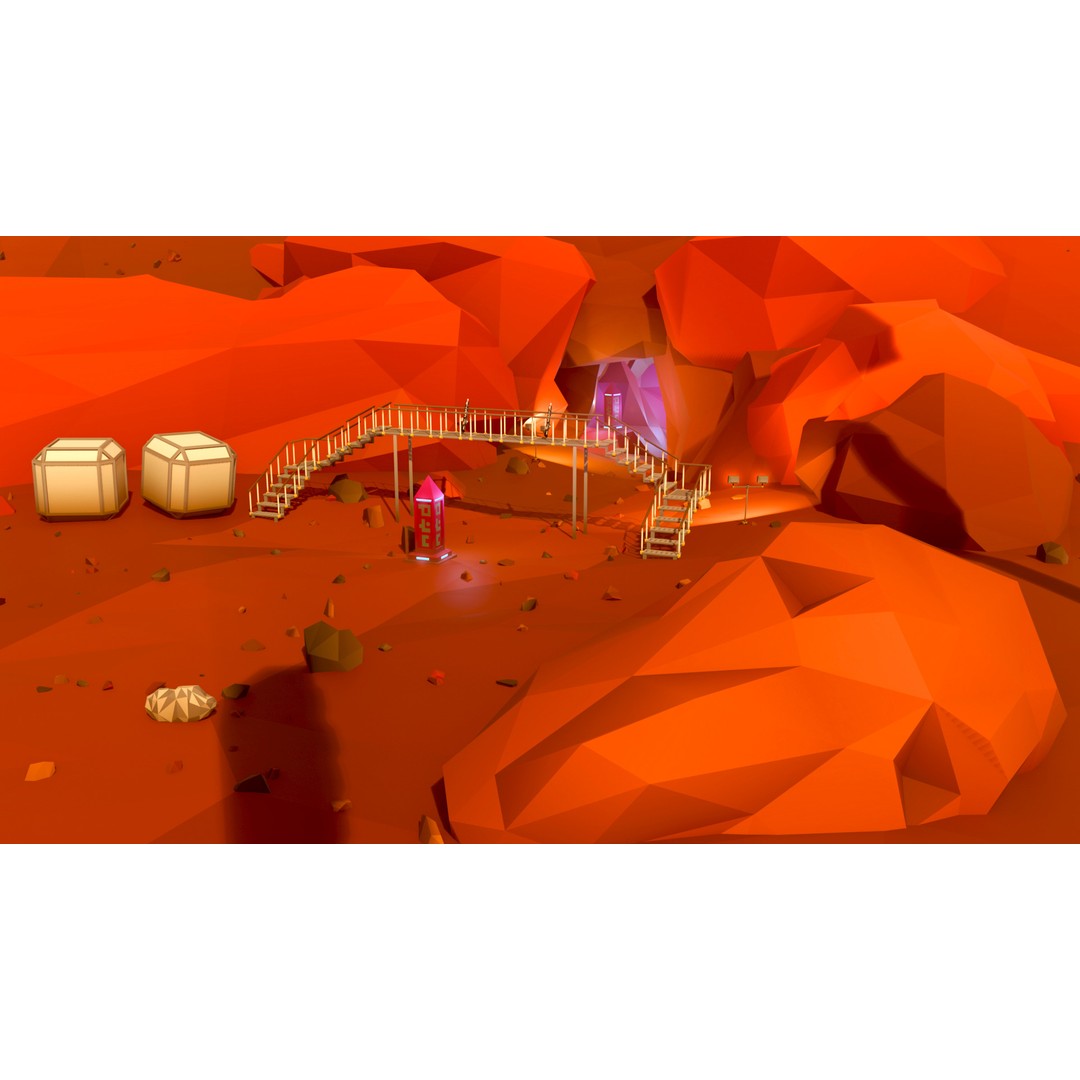Mars Colony 3D Model – Low Poly Asset Pack for Games and Animation - View 8