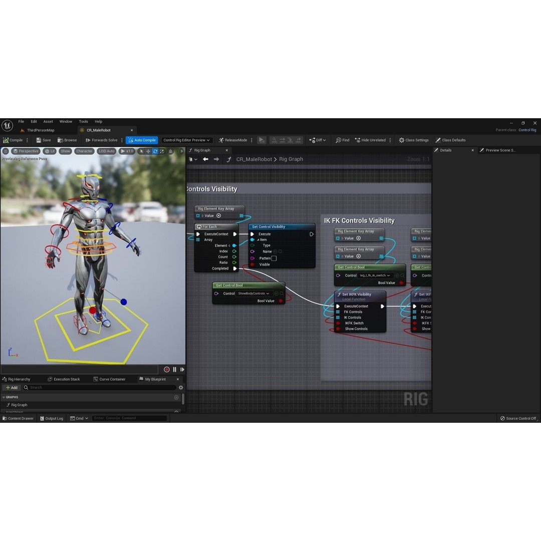 Robot Male 2 3D Model – Low Poly Rigged Character for Unreal Engine - View 13