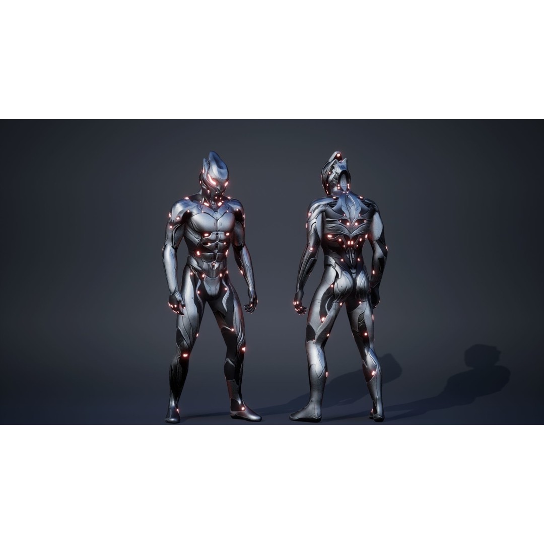 Robot Male 2 3D Model – Low Poly Rigged Character for Unreal Engine - View 17