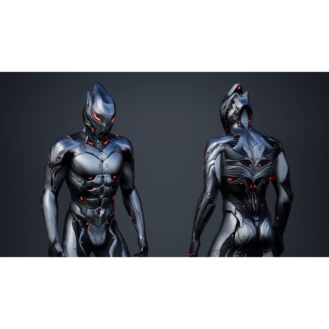 Robot Male 2 3D Model – Low Poly Rigged Character for Unreal Engine - View 3