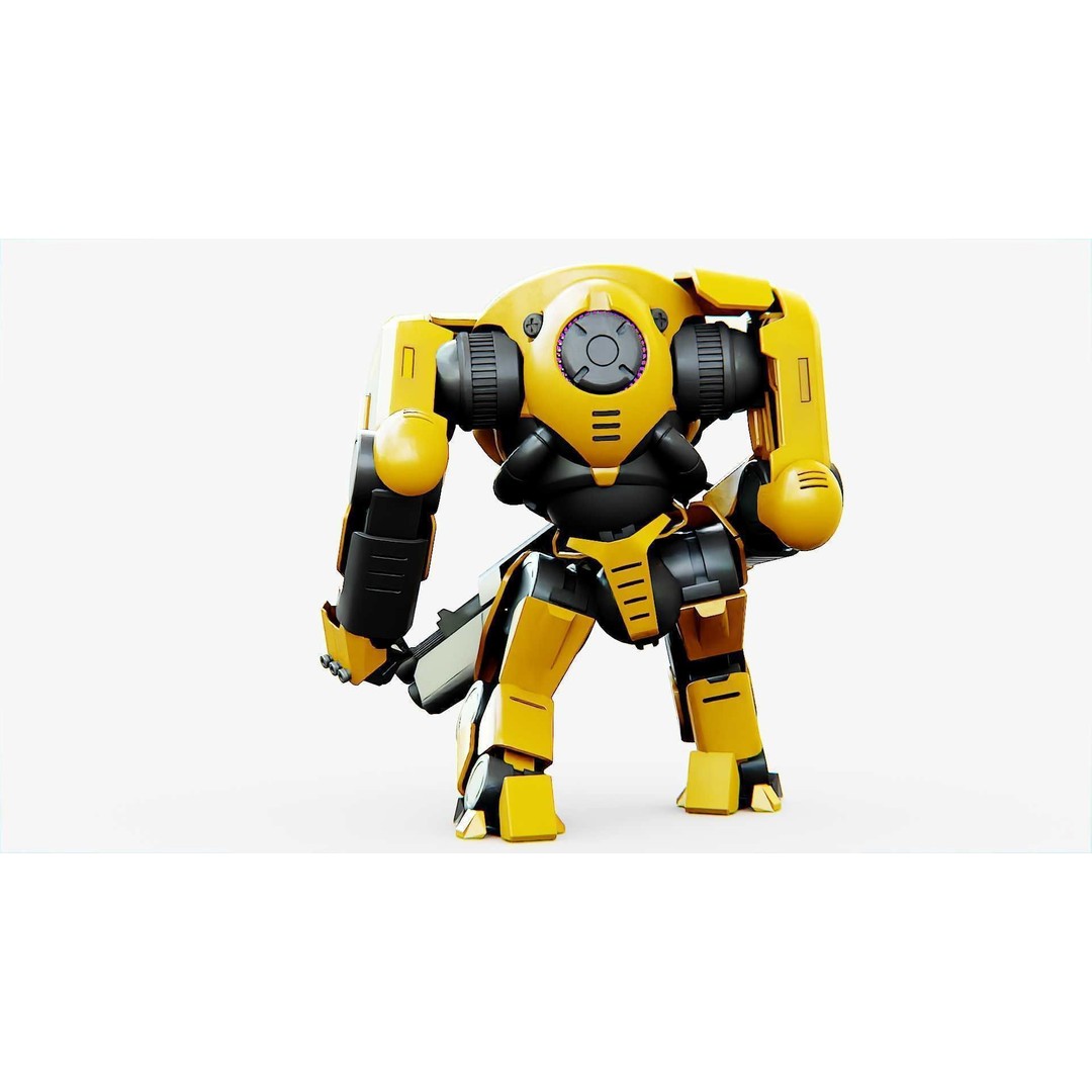 Doom Fighter V-4 3D Model – Rigged Sci-Fi Character for Unity & Unreal - View 11