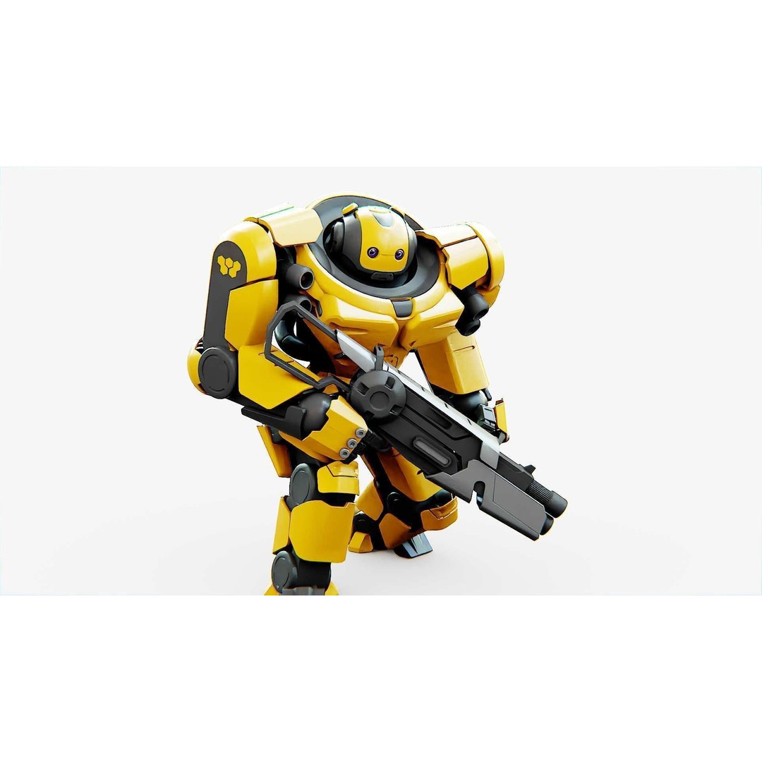 Doom Fighter V-4 3D Model – Rigged Sci-Fi Character for Unity & Unreal - View 15