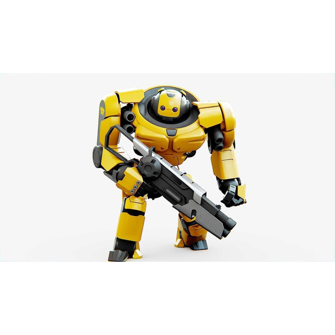 Doom Fighter V-4 3D Model – Rigged Sci-Fi Character for Unity & Unreal - View 16