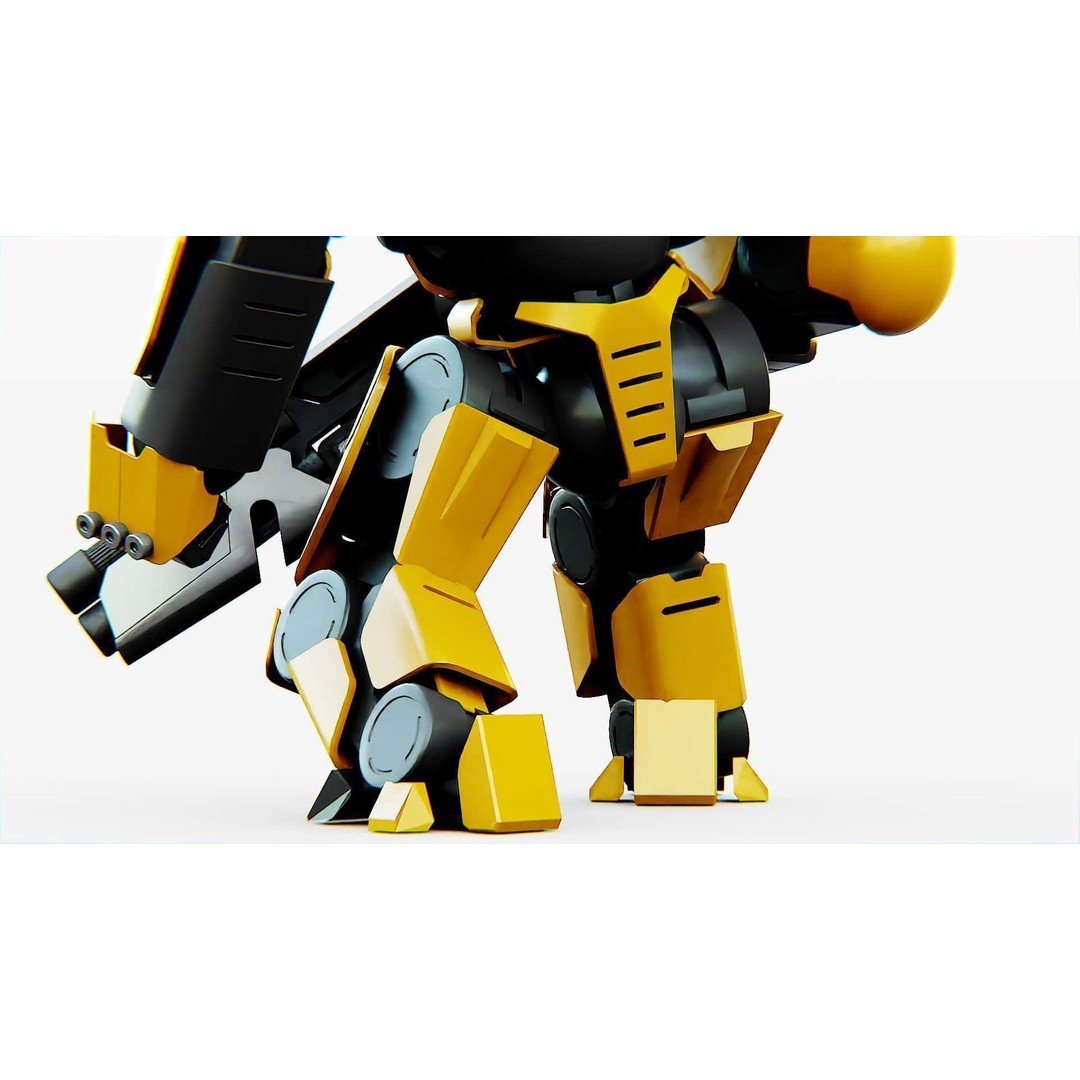 Doom Fighter V-4 3D Model – Rigged Sci-Fi Character for Unity & Unreal - View 21