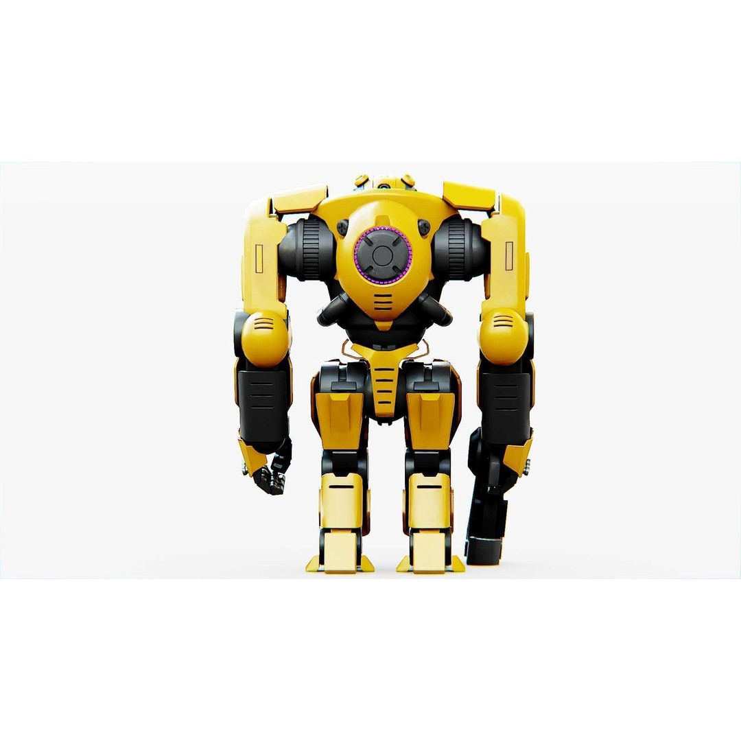 Doom Fighter V-4 3D Model – Rigged Sci-Fi Character for Unity & Unreal - View 23