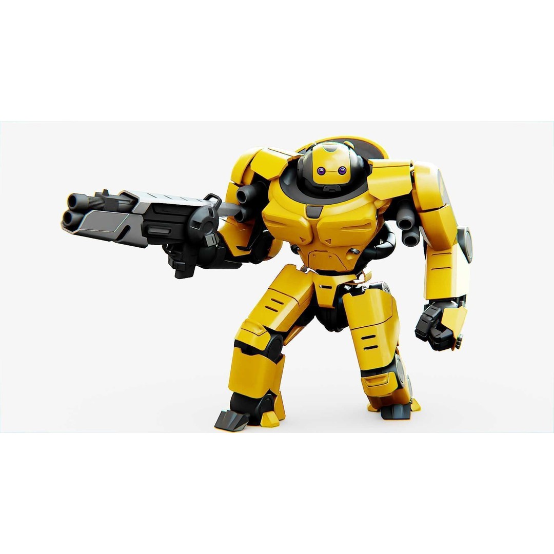 Doom Fighter V-4 3D Model – Rigged Sci-Fi Character for Unity & Unreal - View 24
