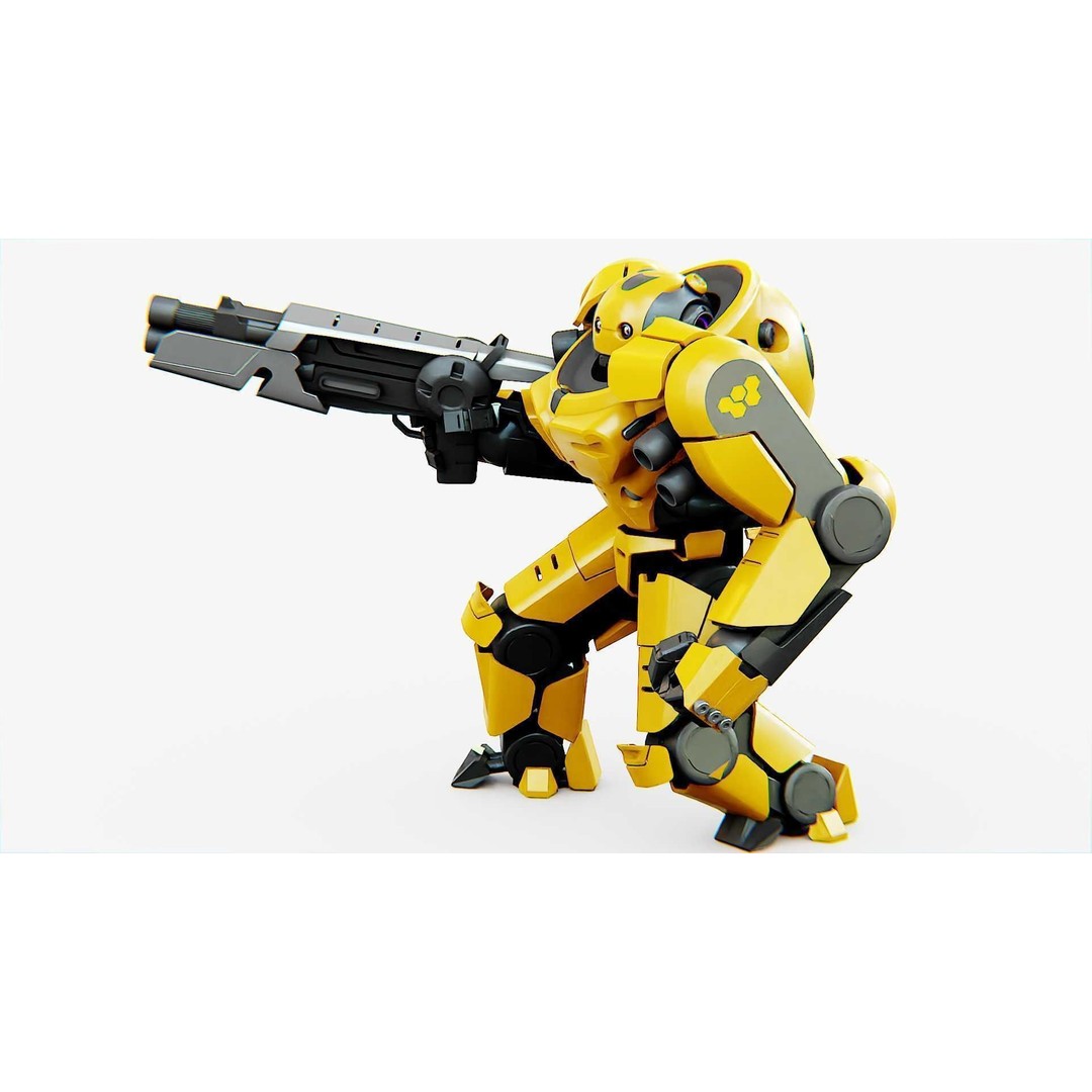 Doom Fighter V-4 3D Model – Rigged Sci-Fi Character for Unity & Unreal - View 25