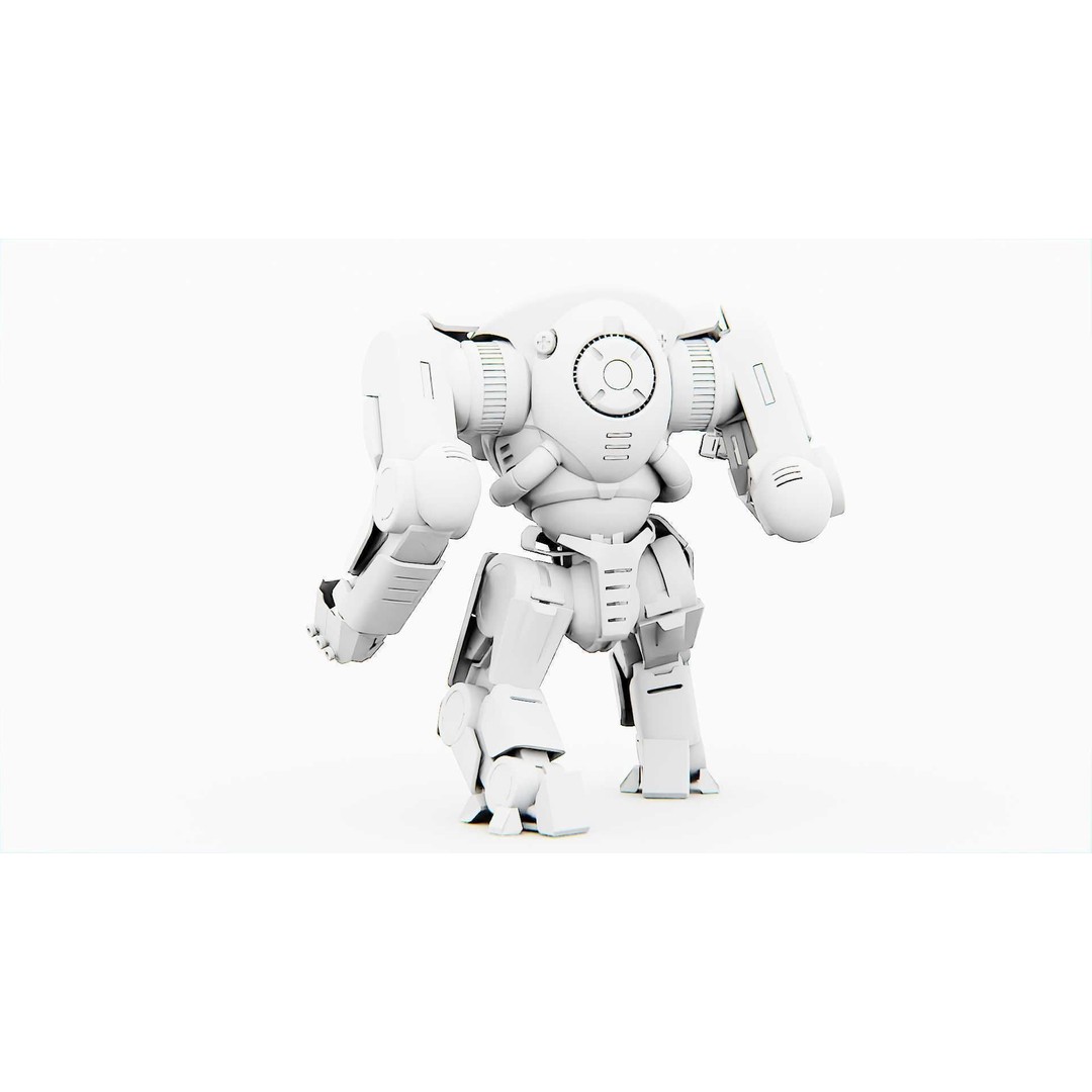 Doom Fighter V-4 3D Model – Rigged Sci-Fi Character for Unity & Unreal - View 33