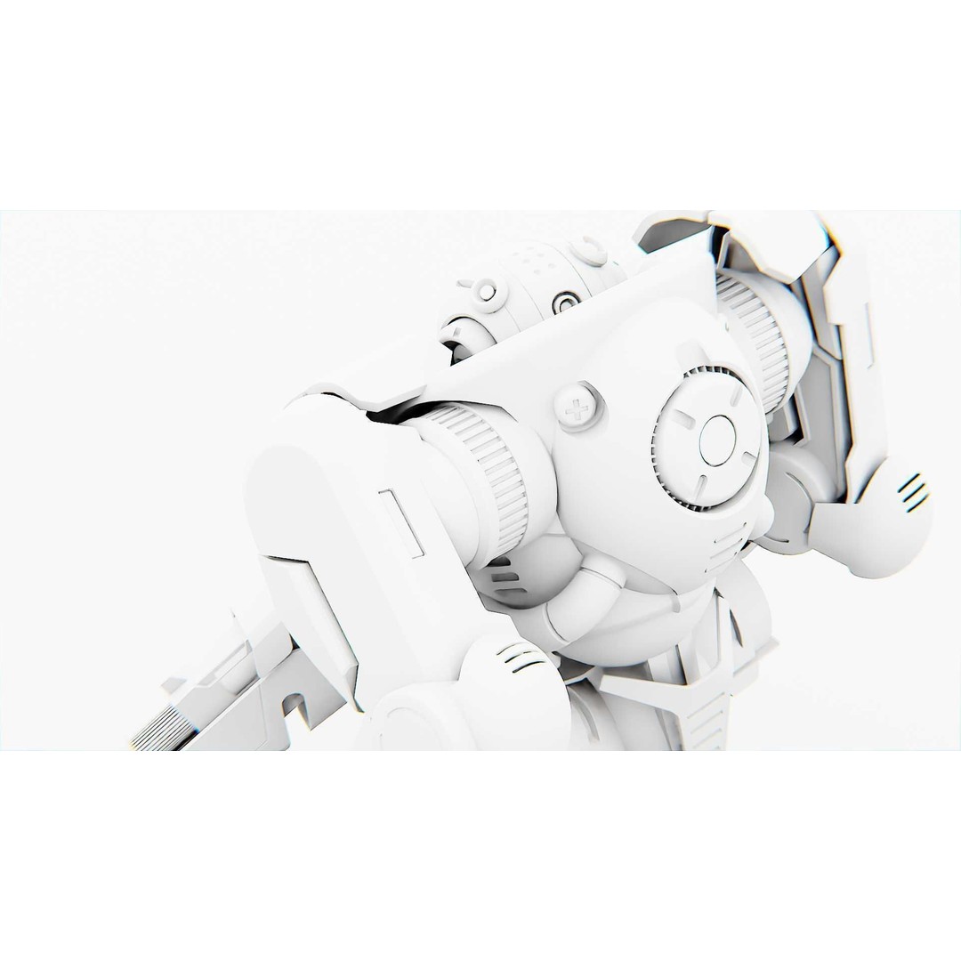 Doom Fighter V-4 3D Model – Rigged Sci-Fi Character for Unity & Unreal - View 36
