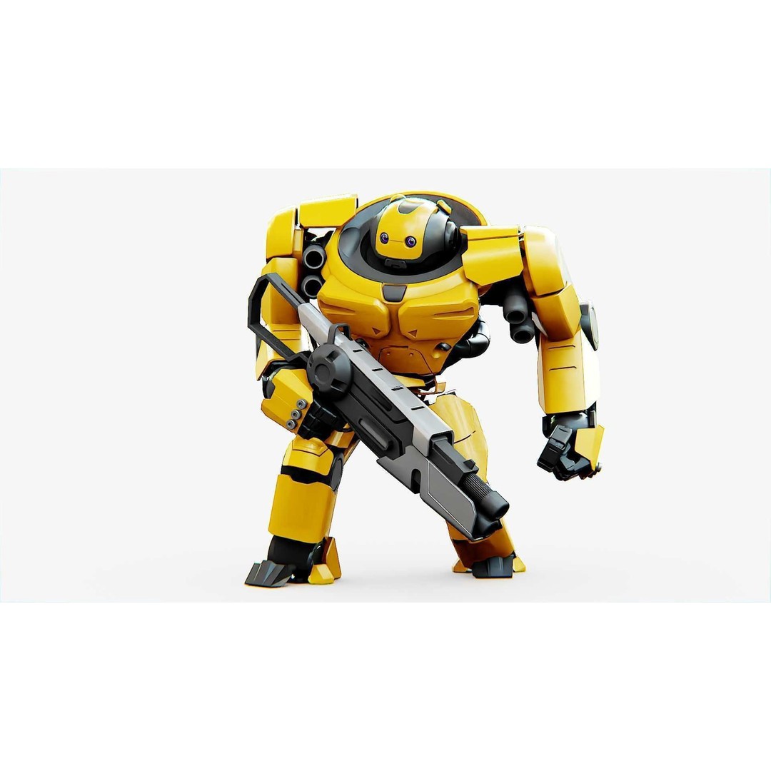 Doom Fighter V-4 3D Model – Rigged Sci-Fi Character for Unity & Unreal - View 5