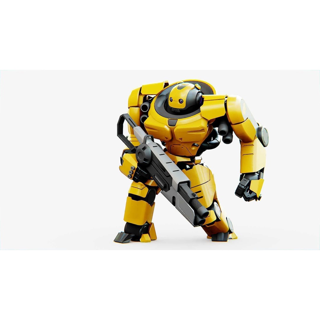 Doom Fighter V-4 3D Model – Rigged Sci-Fi Character for Unity & Unreal - View 6