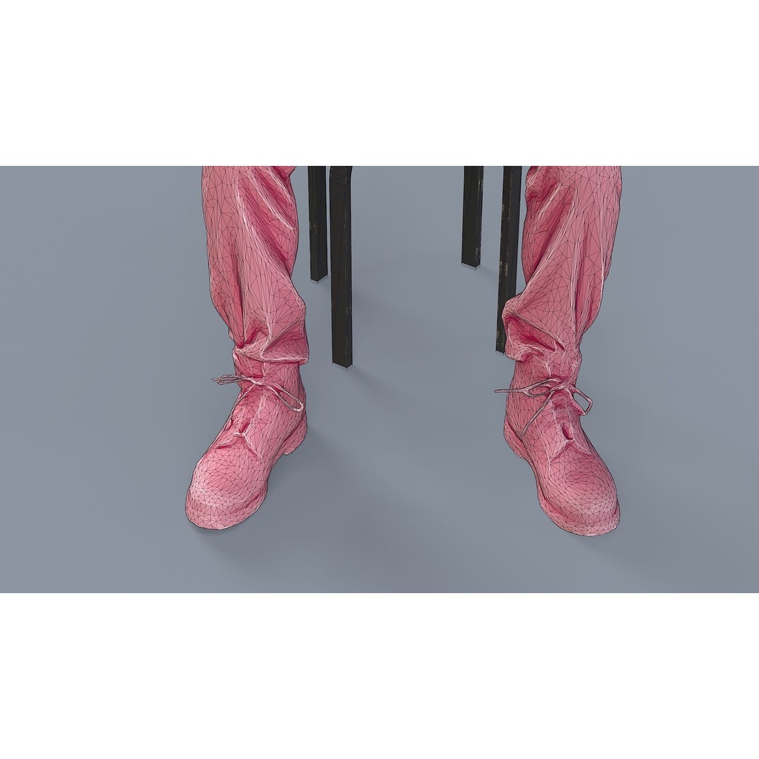 Young Man Reading NASA NEXT 3D Model – Casual Character, FBX
