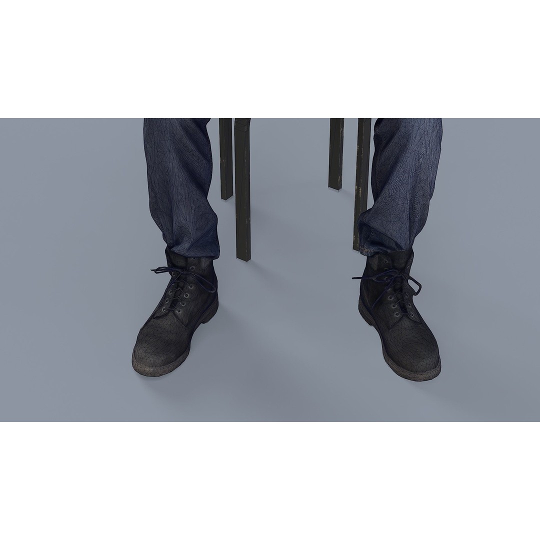 Young Man Reading NASA NEXT 3D Model – Casual Character, FBX - View 16