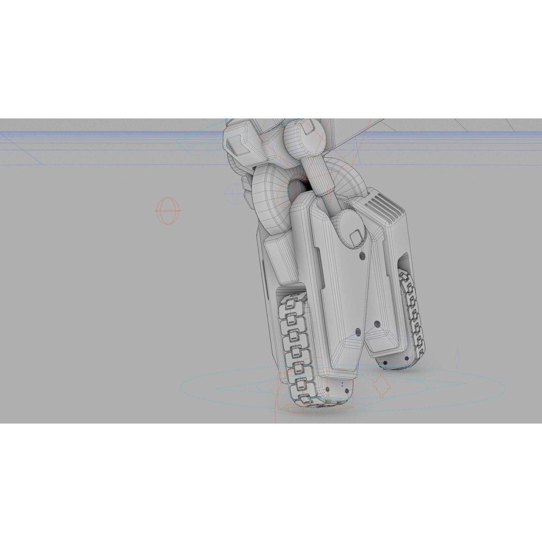 Military Bot B-450 3D Model – Rigged Sci-Fi Character for Unity & Unreal