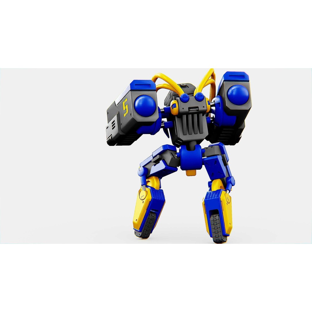 Military Bot B-450 3D Model – Rigged Sci-Fi Character for Unity & Unreal - View 11