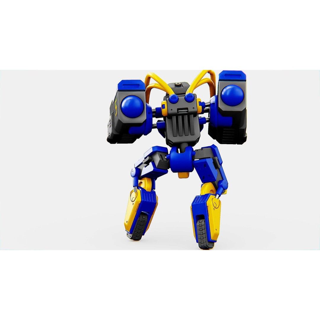 Military Bot B-450 3D Model – Rigged Sci-Fi Character for Unity & Unreal - View 12