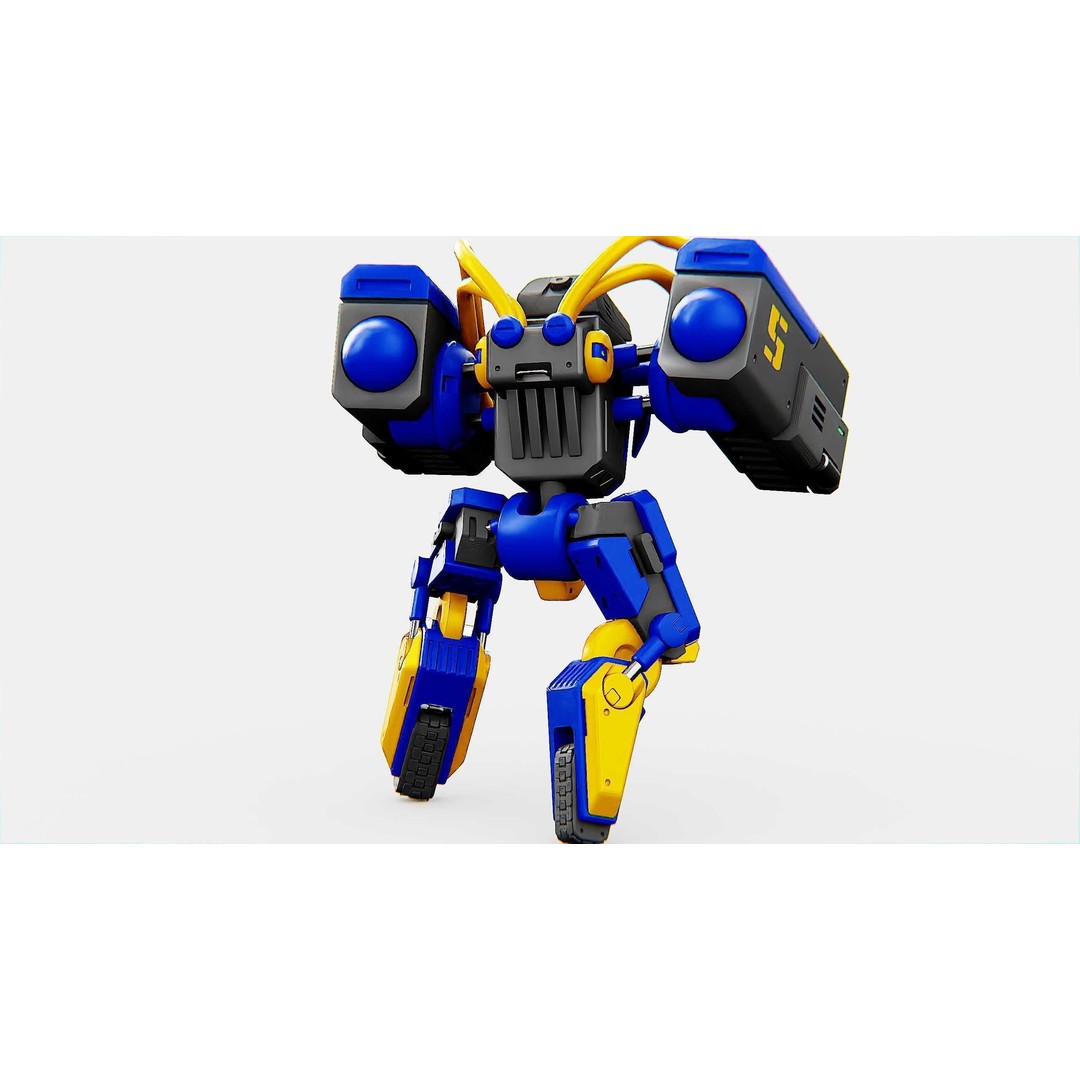 Military Bot B-450 3D Model – Rigged Sci-Fi Character for Unity & Unreal - View 13