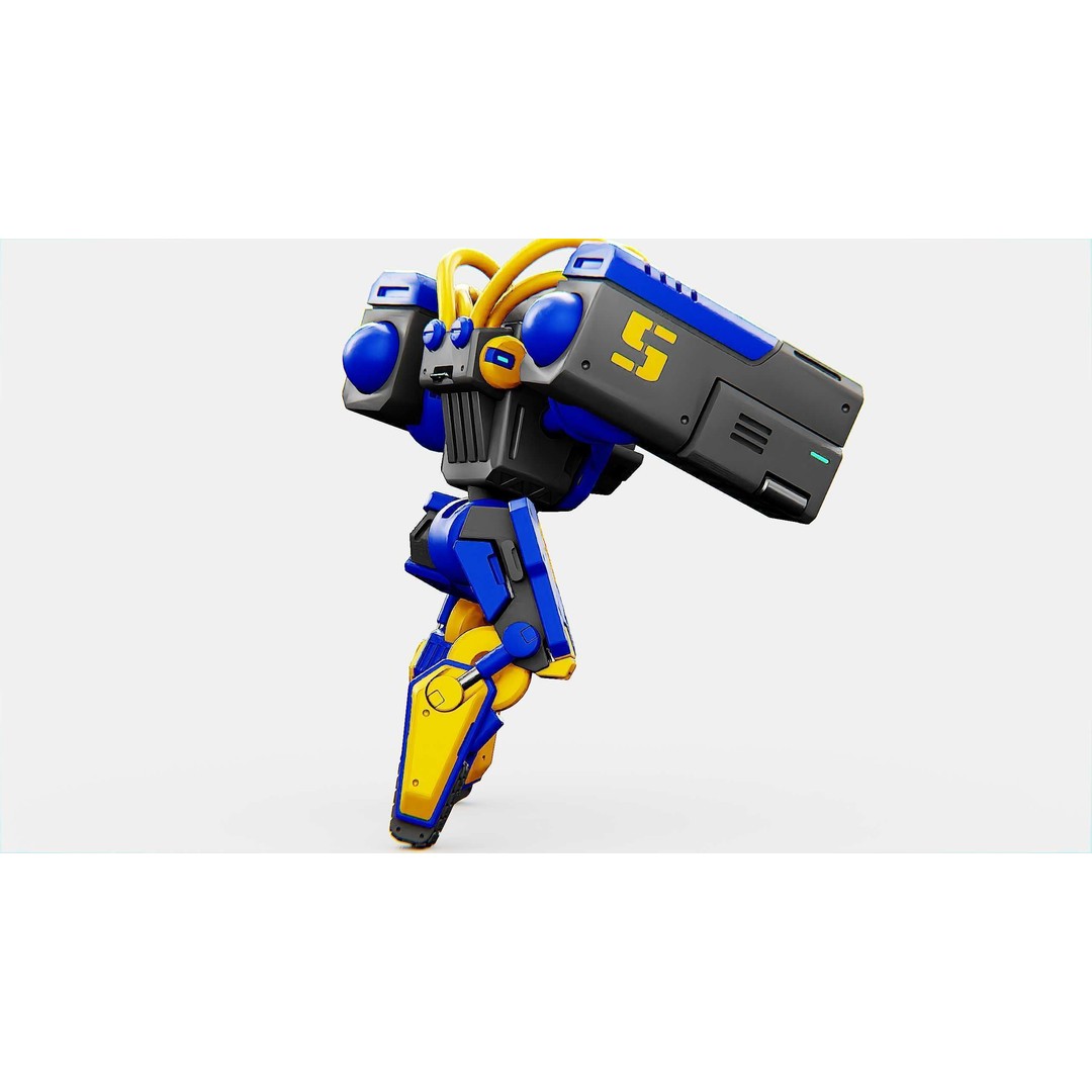 Military Bot B-450 3D Model – Rigged Sci-Fi Character for Unity & Unreal - View 15
