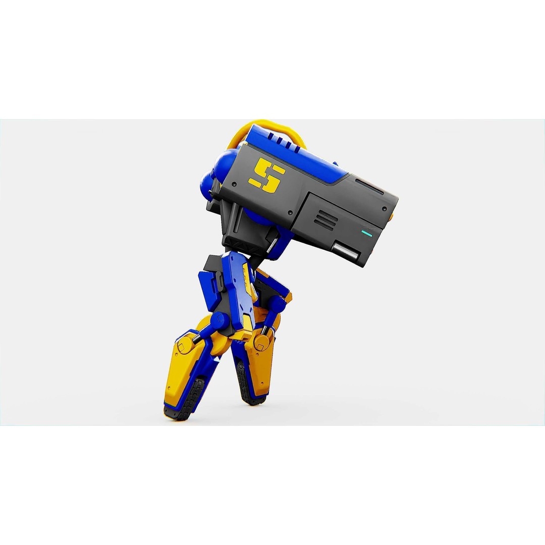 Military Bot B-450 3D Model – Rigged Sci-Fi Character for Unity & Unreal - View 16
