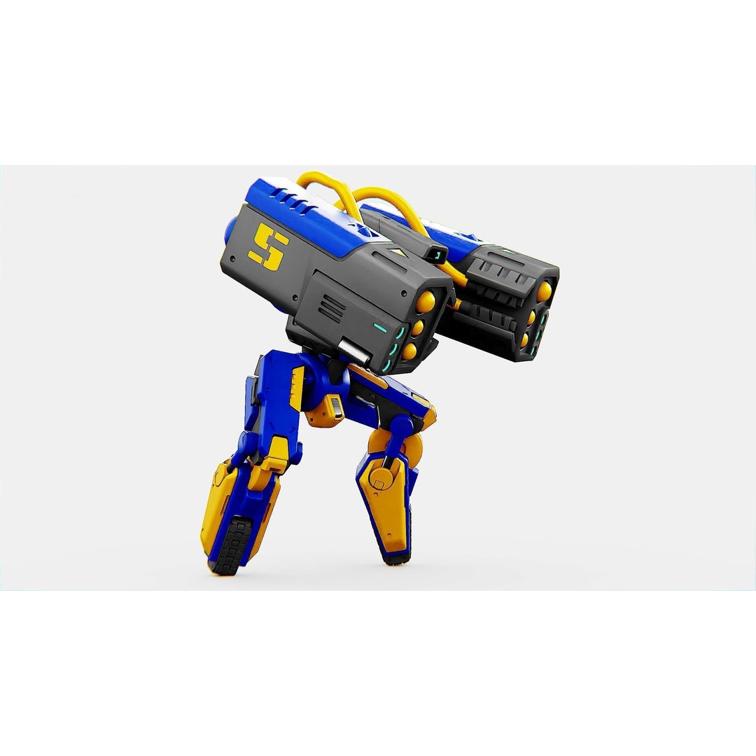 Military Bot B-450 3D Model – Rigged Sci-Fi Character for Unity & Unreal - View 17