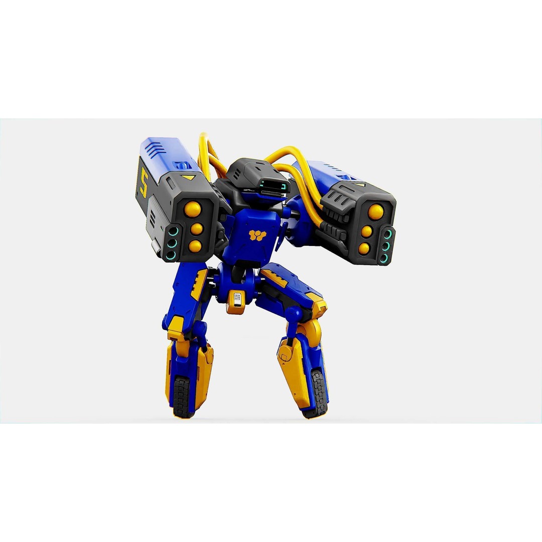 Military Bot B-450 3D Model – Rigged Sci-Fi Character for Unity & Unreal - View 19
