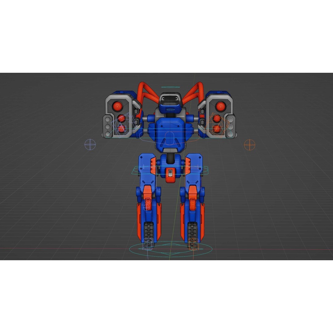 Military Bot B-450 3D Model – Rigged Sci-Fi Character for Unity & Unreal - View 40