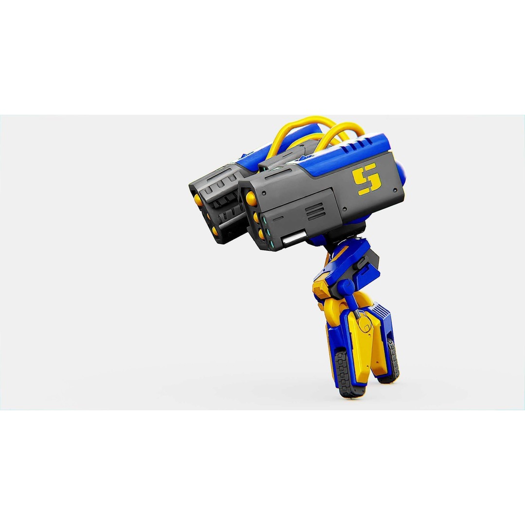 Military Bot B-450 3D Model – Rigged Sci-Fi Character for Unity & Unreal - View 5