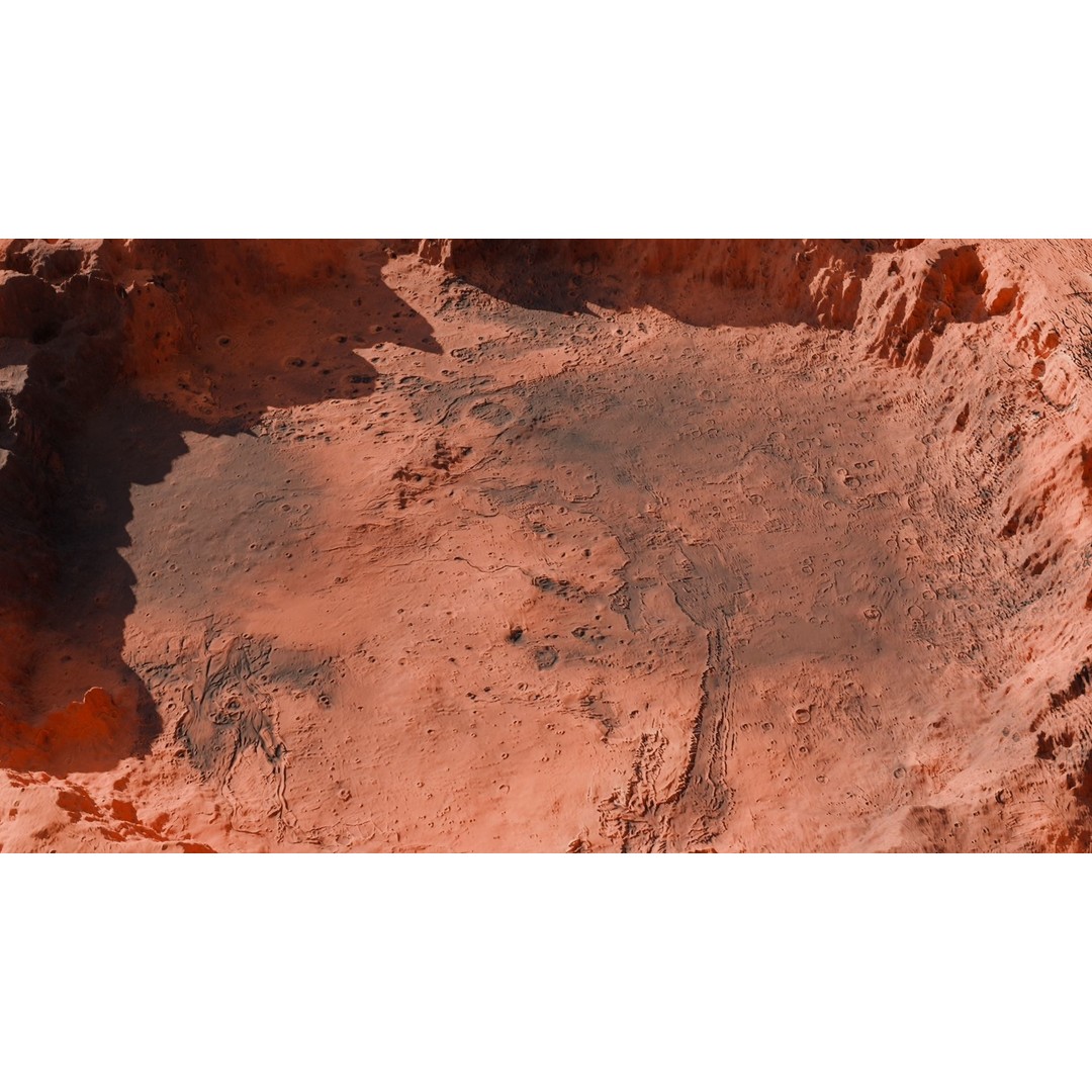 Crater Landscape 3D Model – High Poly PBR Terrain, FBX, OBJ - View 10