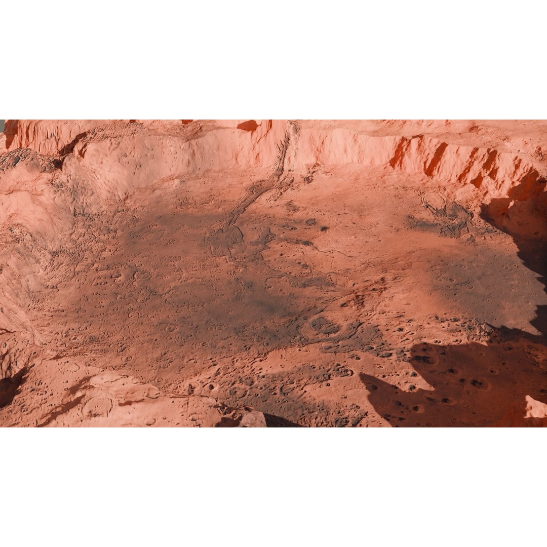 Crater Landscape 3D Model – High Poly PBR Terrain, FBX, OBJ - View 26