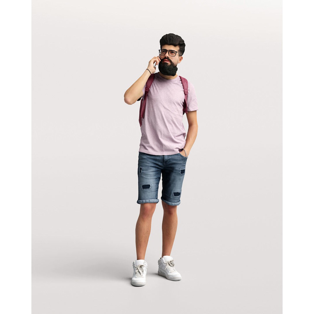 Humano Standing Man 3D Model – Realistic Character with PBR Textures - View 11