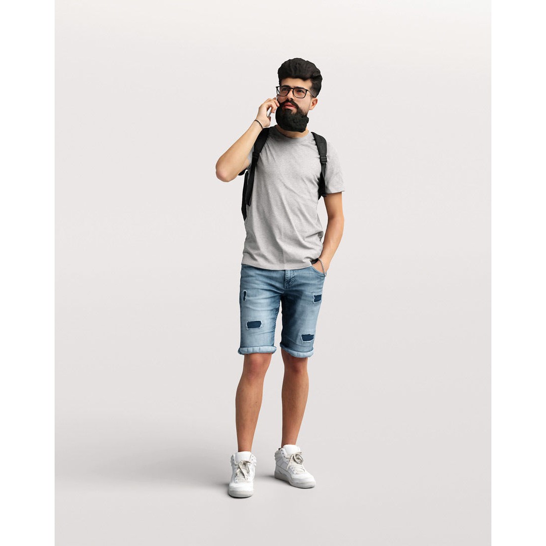 Humano Standing Man 3D Model – Realistic Character with PBR Textures - View 13