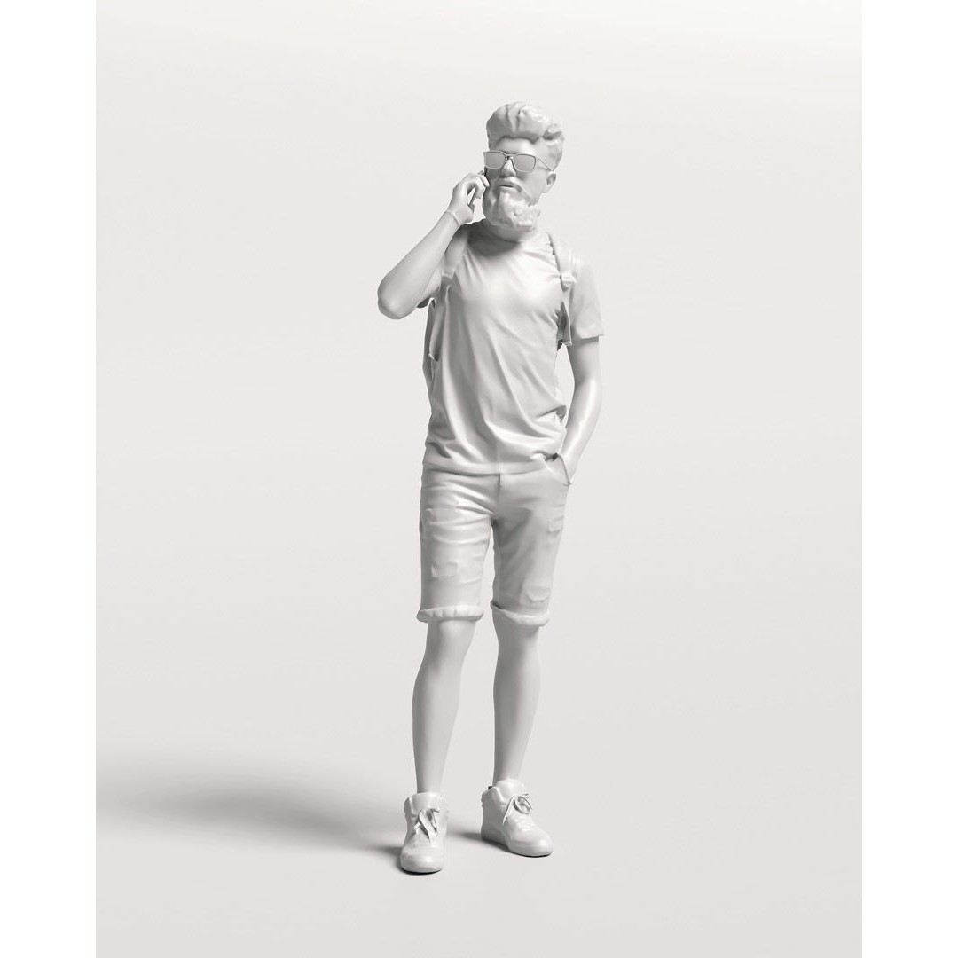 Humano Standing Man 3D Model – Realistic Character with PBR Textures - View 14