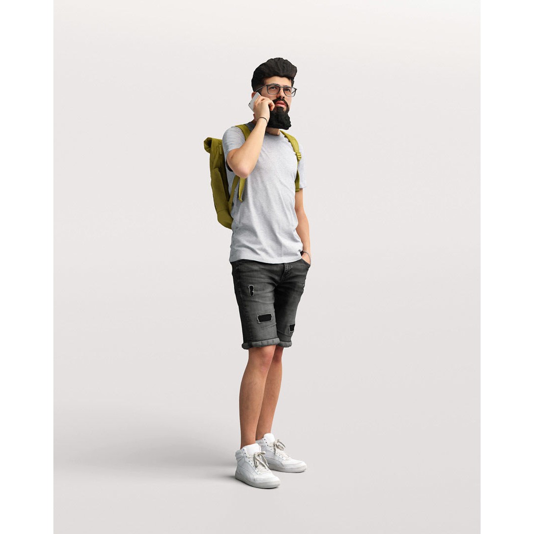 Humano Standing Man 3D Model – Realistic Character with PBR Textures - View 4