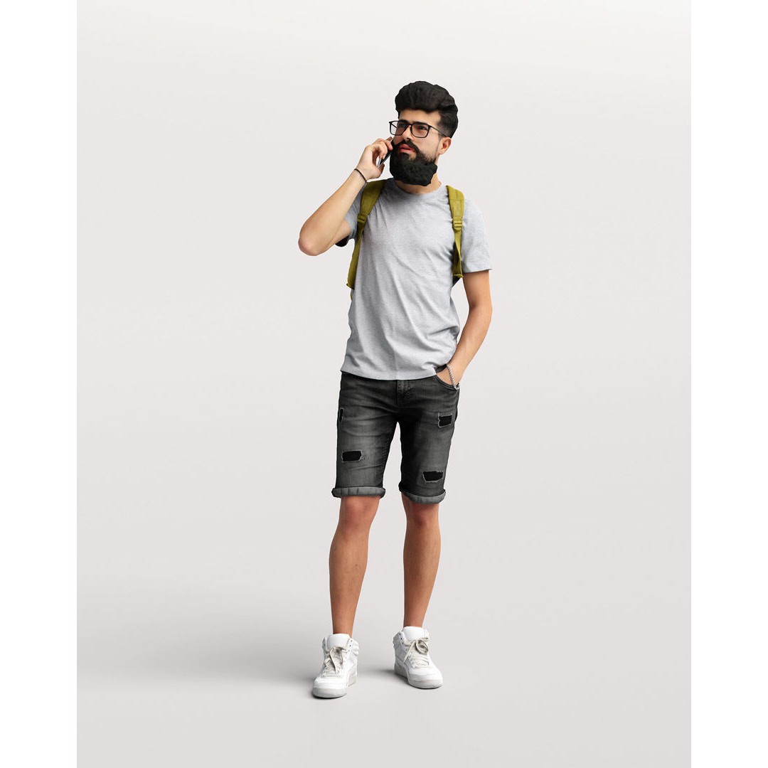 Humano Standing Man 3D Model – Realistic Character with PBR Textures - View 5
