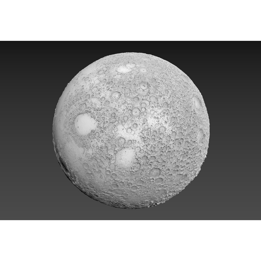 Earth Moon Mars 3D Model – Highly Detailed Space Asset, OBJ - View 12